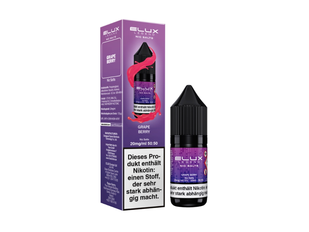 Elux - Nikotinsalz Liquid 10ml - Grape Berry