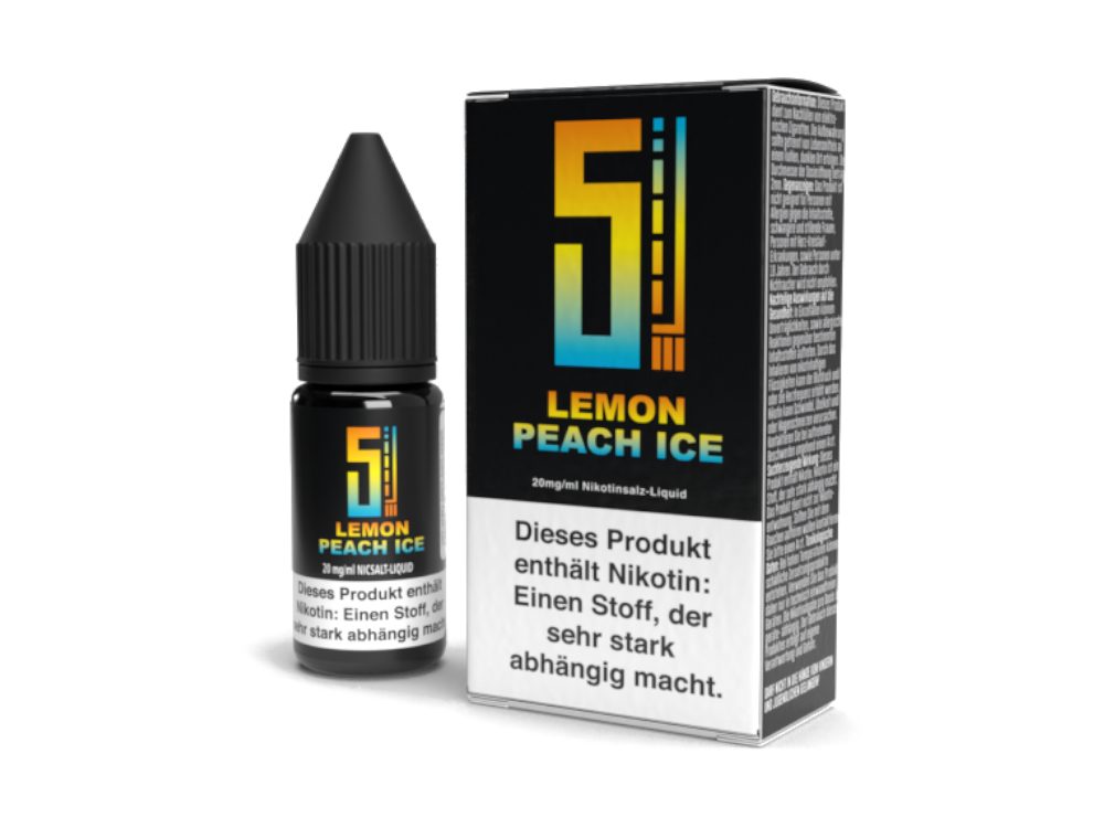 5EL - Lemon Peach Ice - Nikotinsalz Liquid 10ml