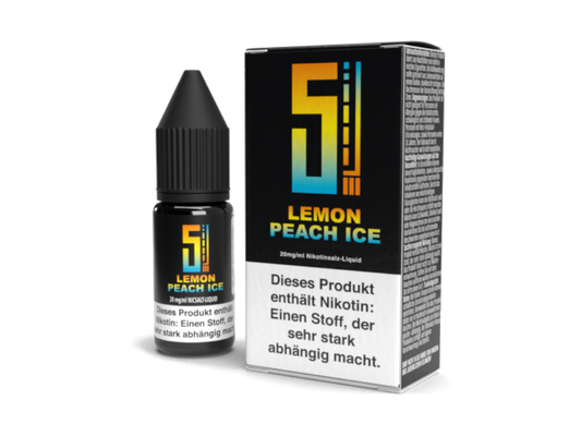 5EL - Lemon Peach Ice - Nikotinsalz Liquid 10ml