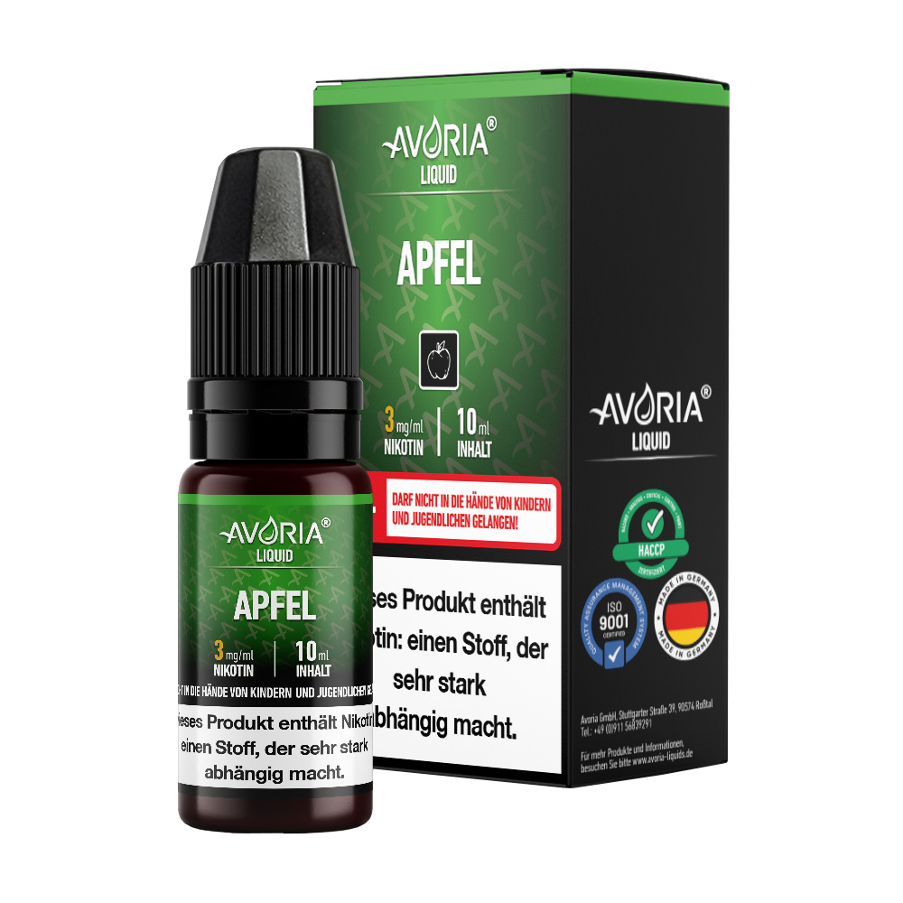 Avoria - 10ml E-Zigaretten Liquid - Apfel