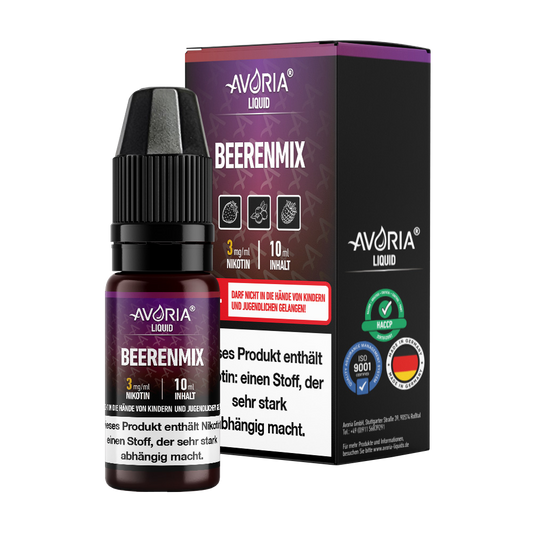 Avoria - 10ml E-Zigaretten Liquid - Beerenmix