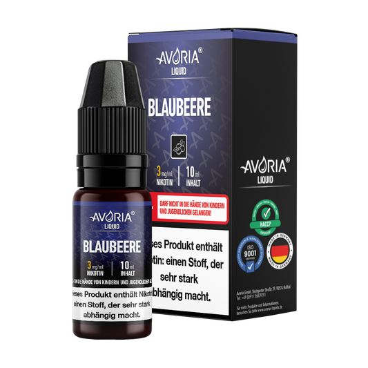 Avoria - 10ml E-Zigaretten Liquid - Blaubeere