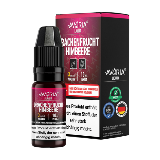 Avoria - 10ml E-Zigaretten Liquid - Drachenfrucht-Himbeer