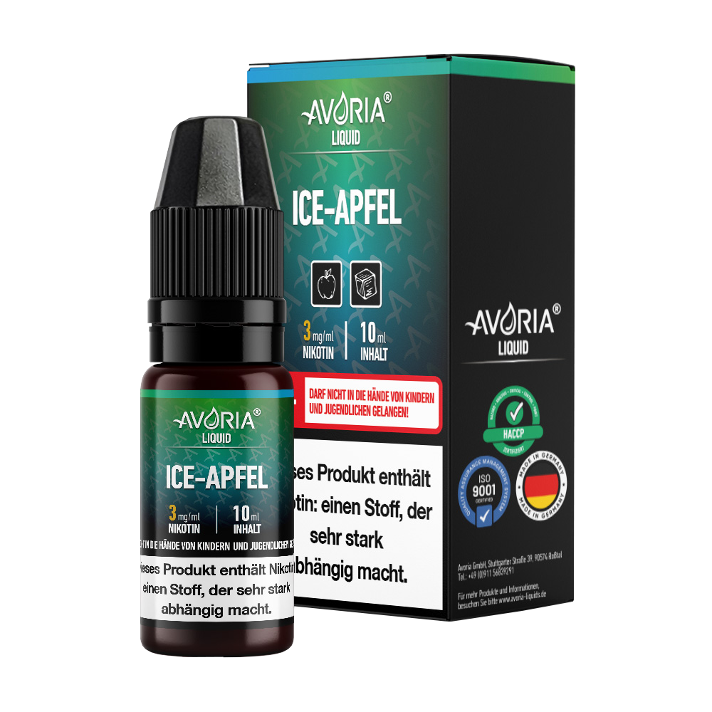 Avoria - 10ml E-Zigaretten Liquid - Ice Apfel