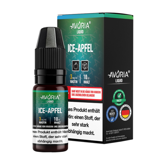 Avoria - 10ml E-Zigaretten Liquid - Ice Apfel