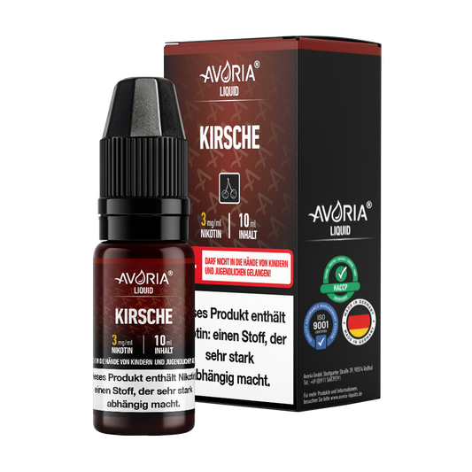 Avoria - 10ml E-Zigaretten Liquid - Kirsche