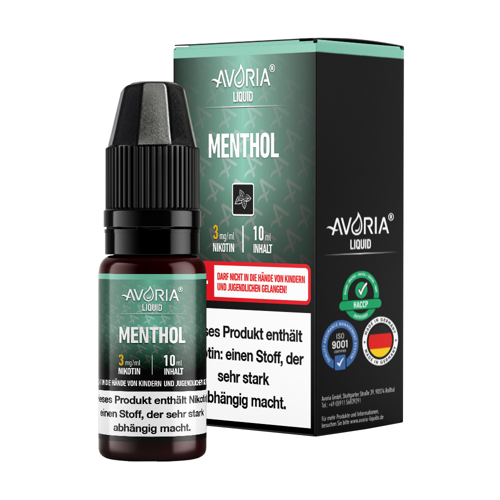 Avoria - 10ml E-Zigaretten Liquid - Menthol