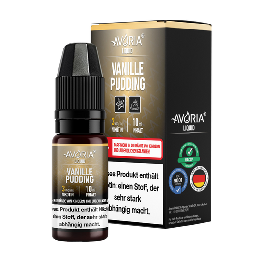 Avoria - 10ml E-Zigaretten Liquid - Vanillepudding