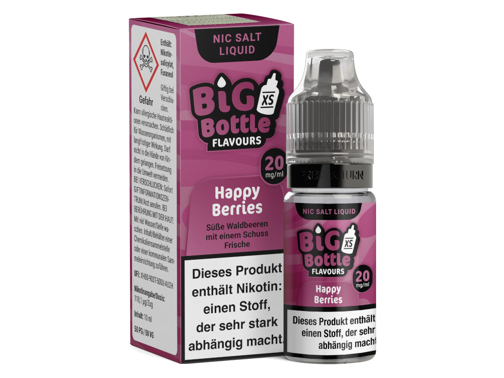 Big Bottle - Happy Berries - Nikotinsalz Liquid 10ml