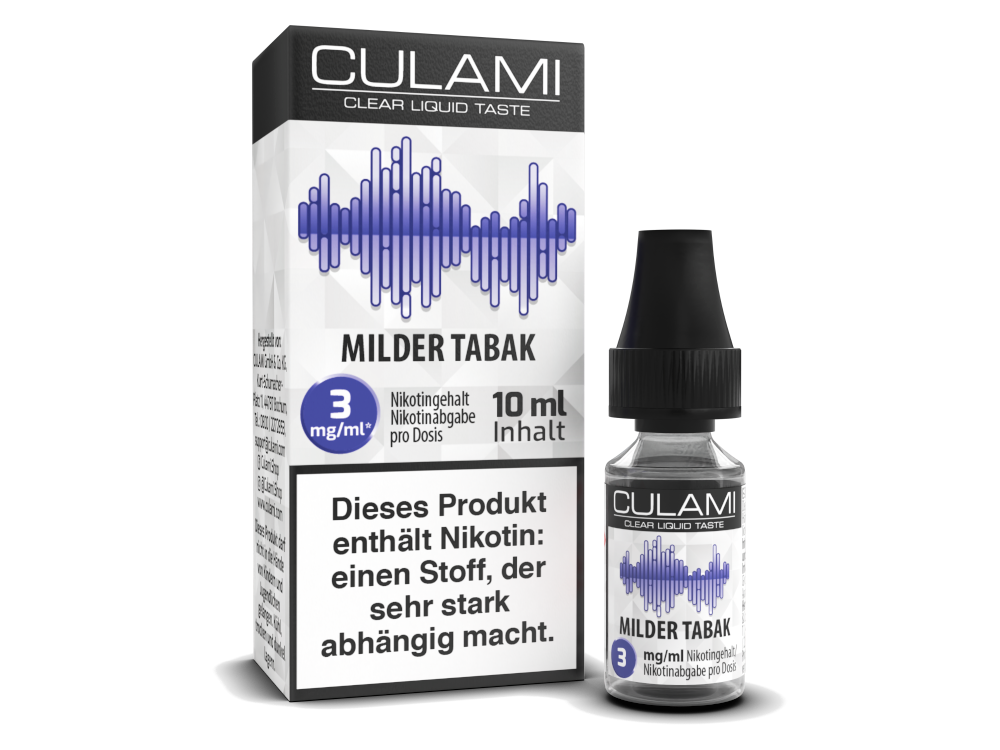 Culami - Liquids 10ml - Milder Tabak