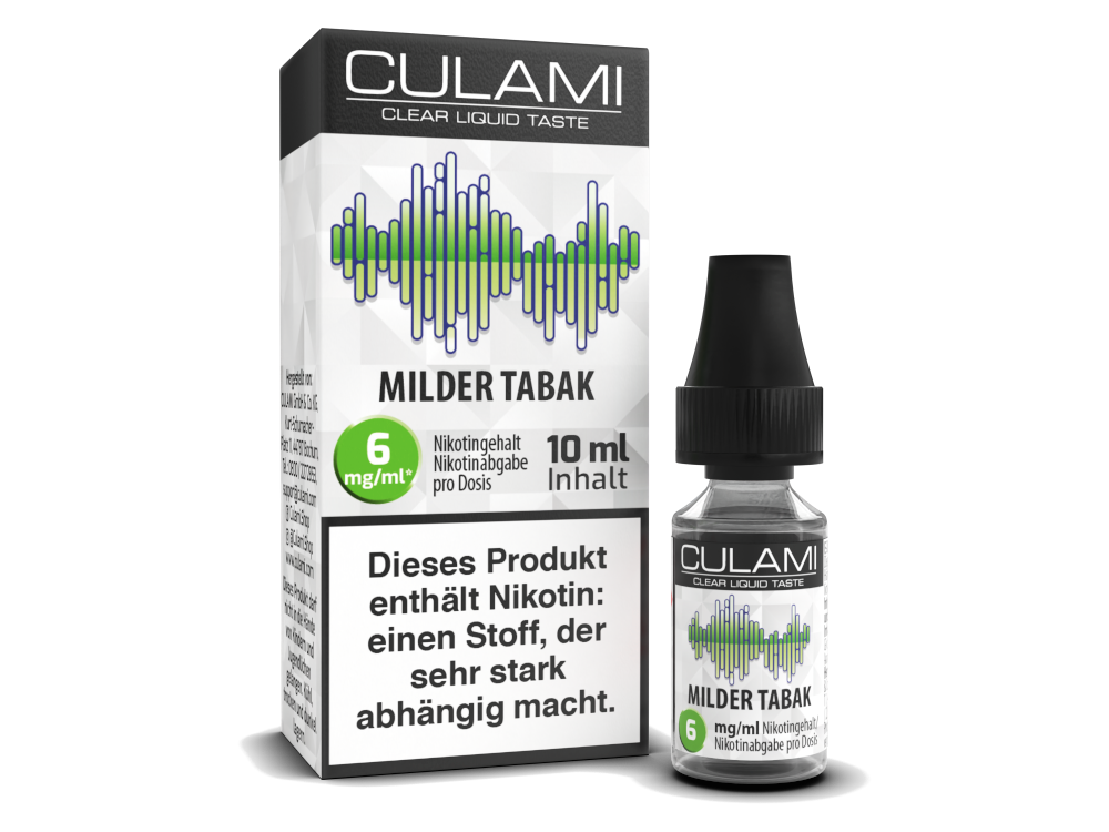 Culami - Liquids 10ml - Milder Tabak