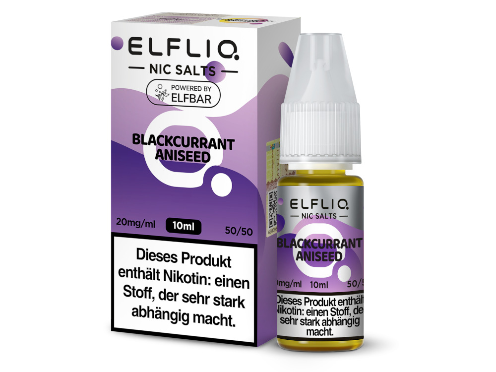 ELFLIQ - Blackcurrant Aniseed - Nikotinsalz Liquid 10ml