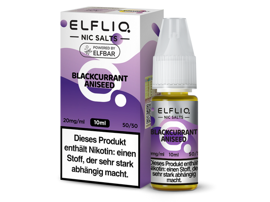 ELFLIQ - Blackcurrant Aniseed - Nikotinsalz Liquid 10ml