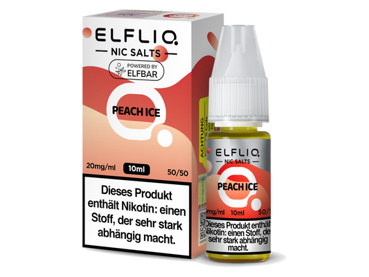 ELFLIQ - Peach Ice - Nikotinsalz Liquid 10ml