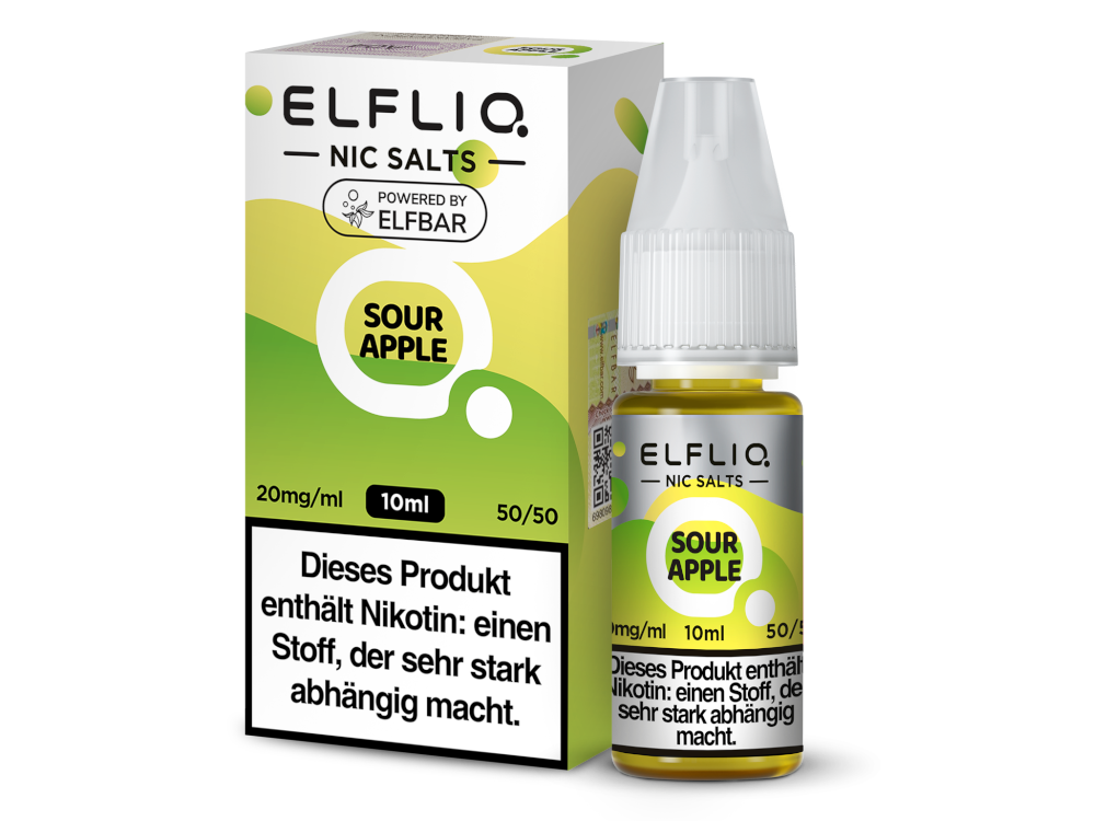 ELFLIQ - Sour Apple - Nikotinsalz Liquid 10ml