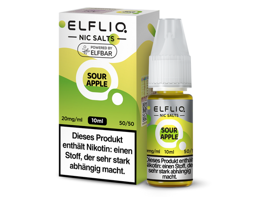 ELFLIQ - Sour Apple - Nikotinsalz Liquid 10ml