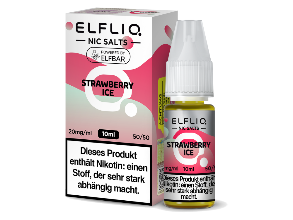 ELFLIQ - Strawberry Ice - Nikotinsalz Liquid 10ml