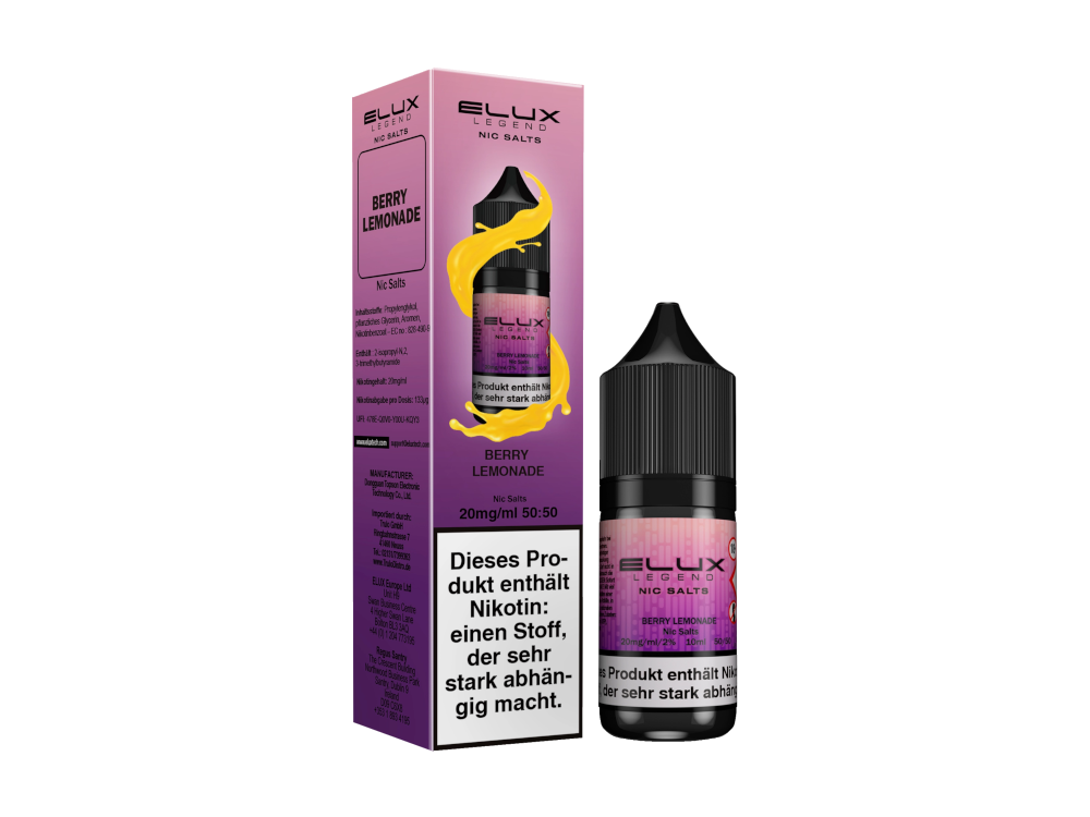 Elux - Nikotinsalz Liquid 10ml - Berry Lemonade