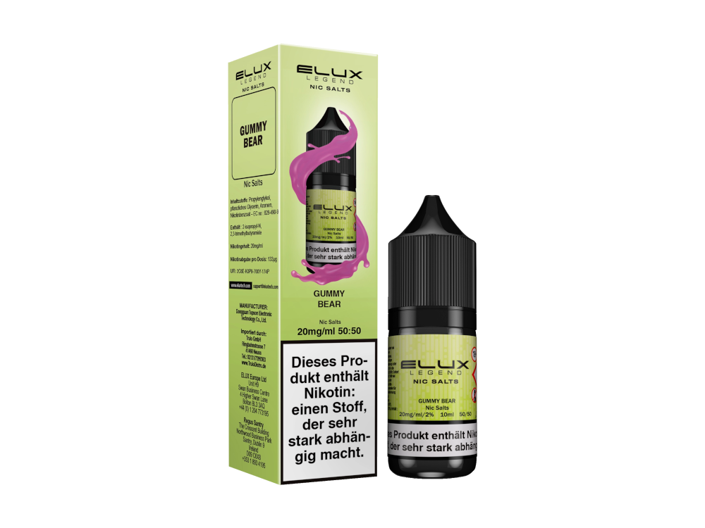 Elux - Nikotinsalz Liquid 10ml - Gummy Bear