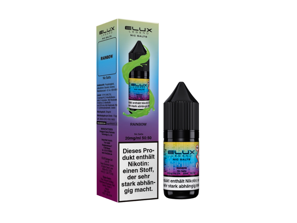 Elux - Nikotinsalz Liquid 10ml - Rainbow