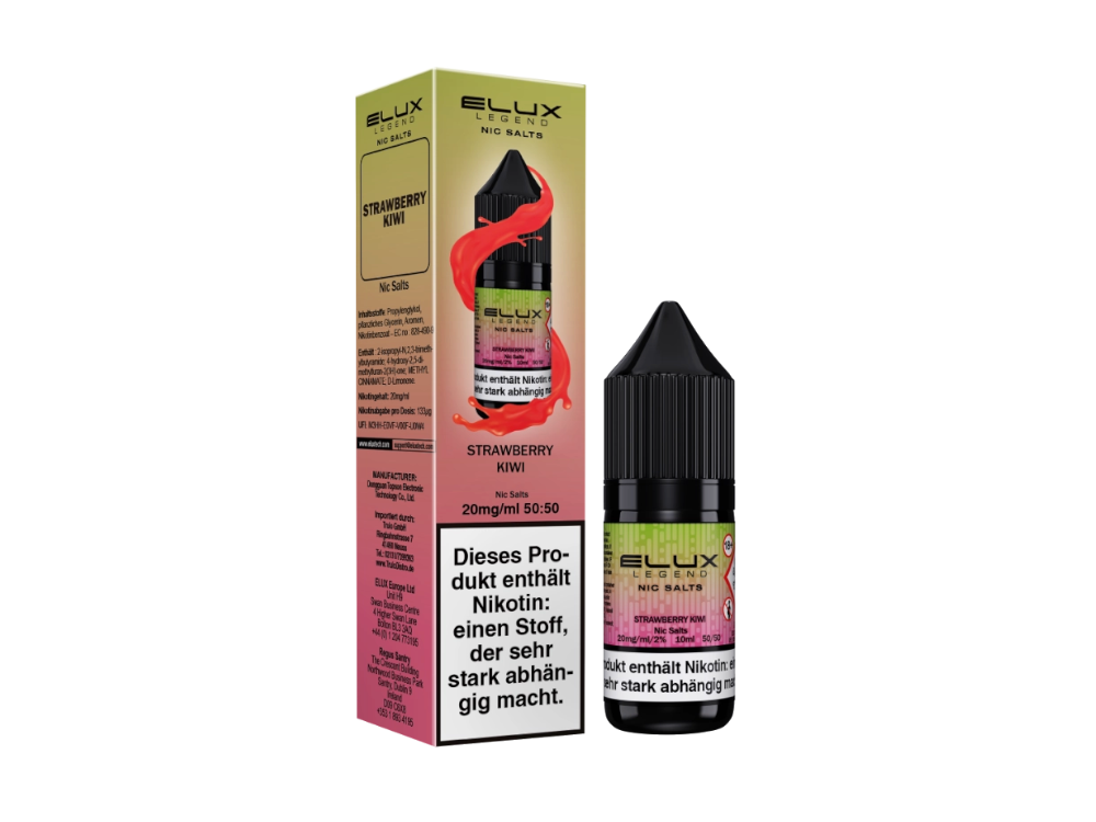 Elux - Nikotinsalz Liquid 10ml - Strawberry Kiwi