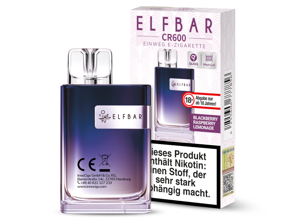 Elfbar - CR600 Einweg E-Zigarette - Watermelon Peach