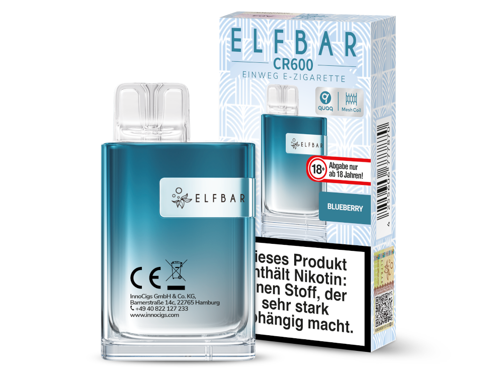 Elfbar - CR600 Einweg E-Zigarette - Watermelon Peach