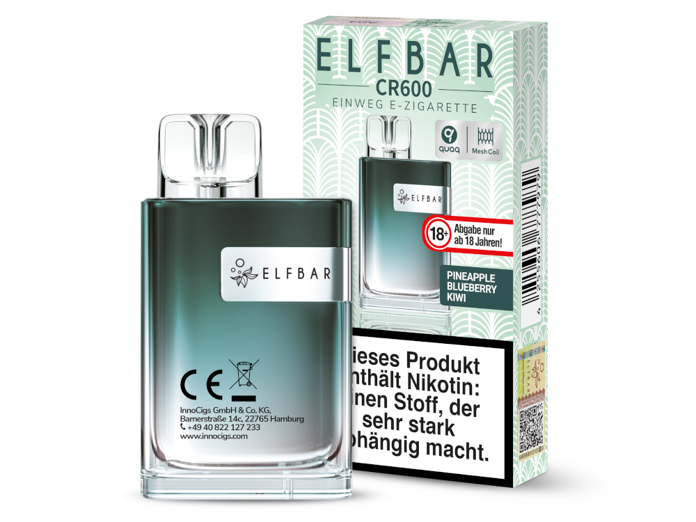 Elfbar - CR600 Einweg E-Zigarette - Watermelon Peach