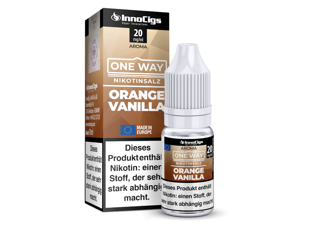 InnoCigs - One Way - Orange Vanilla - Nikotinsalz Liquid 10ml