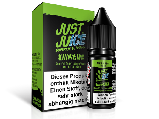 Just Juice - Apple & Pear on Ice - Nikotinsalz Liquid 10ml