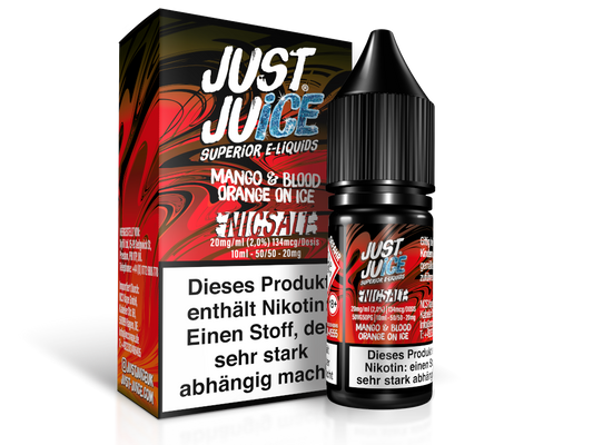 Just Juice - Fusion Mango & Blood Orange on Ice - Nikotinsalz Liquid 10ml