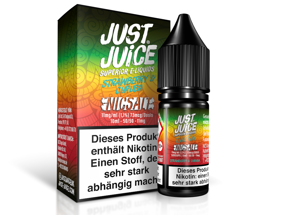 Just Juice - Strawberry & Curuba - Nikotinsalz Liquid 10ml