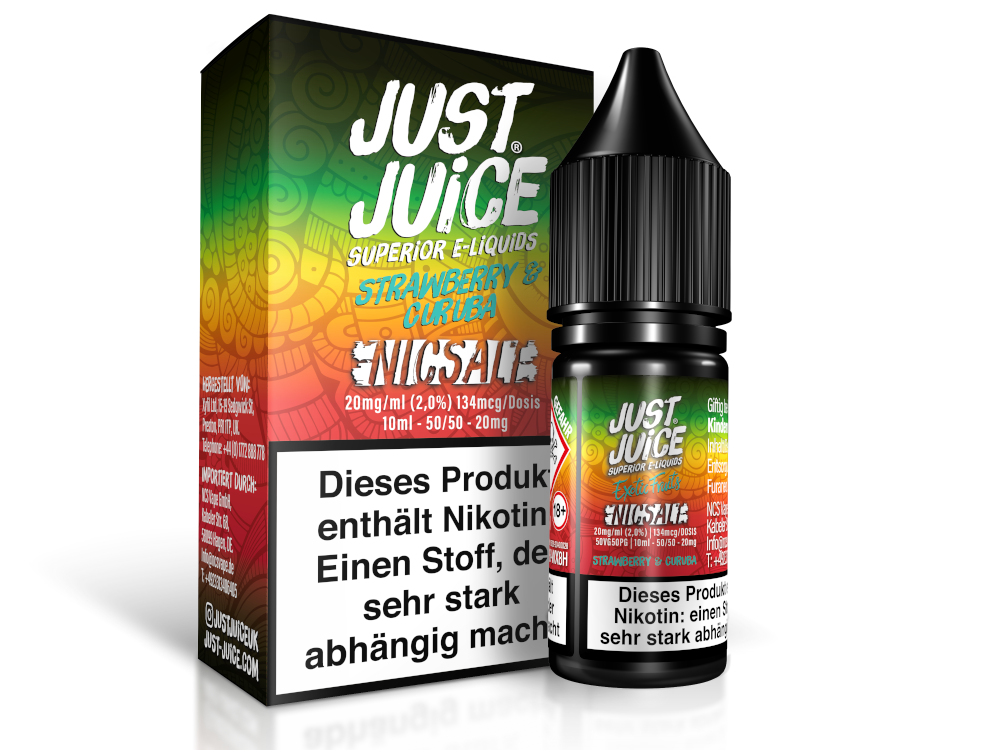 Just Juice - Strawberry & Curuba - Nikotinsalz Liquid 10ml