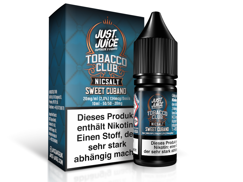 Just Juice - Sweet Cubano - Nikotinsalz Liquid 10ml