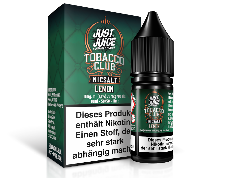 Just Juice - Tobacco Lemon - Nikotinsalz Liquid 10ml