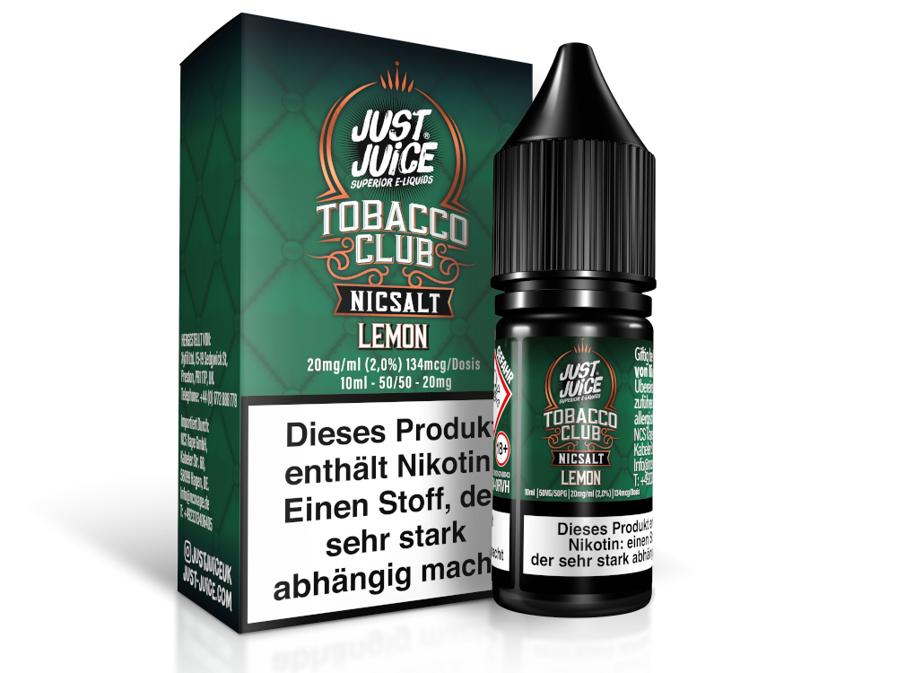 Just Juice - Tobacco Lemon - Nikotinsalz Liquid 10ml