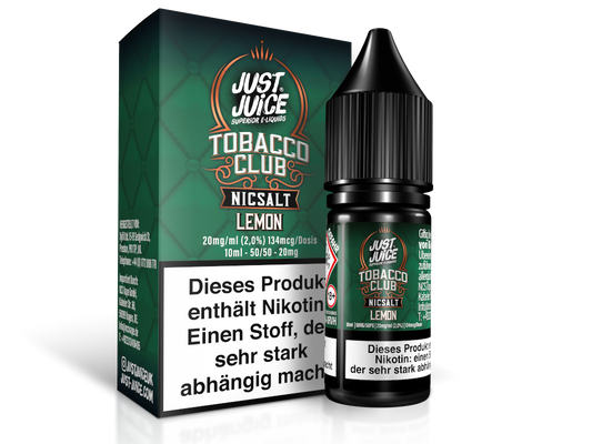 Just Juice - Tobacco Lemon - Nikotinsalz Liquid 10ml