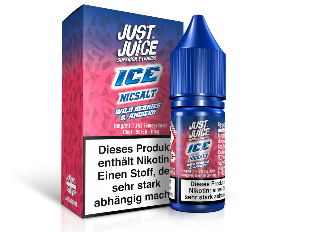 Just Juice - Wild Berries & Aniseed Ice - Nikotinsalz Liquid 10ml