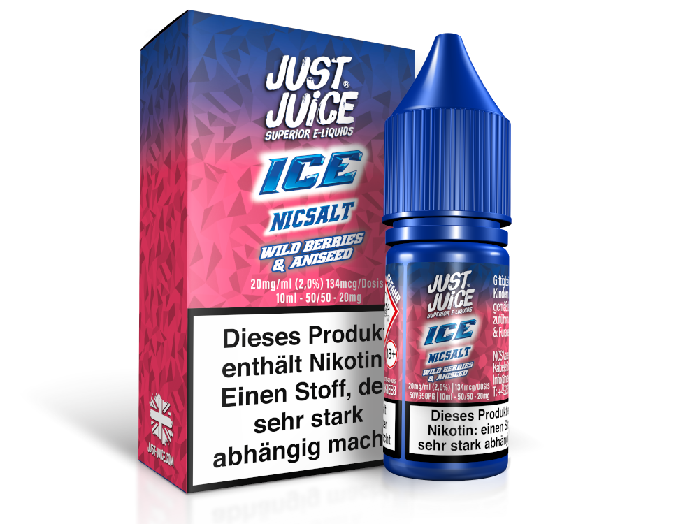 Just Juice - Wild Berries & Aniseed Ice - Nikotinsalz Liquid 10ml