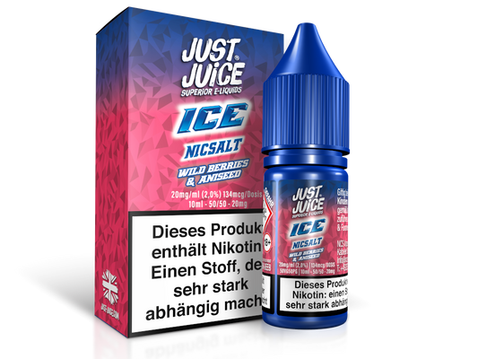 Just Juice - Wild Berries & Aniseed Ice - Nikotinsalz Liquid 10ml