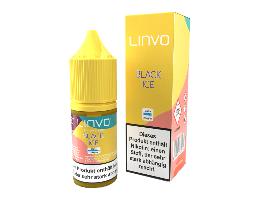 Linvo - Black Ice - Nikotinsalz Liquid 10ml 20 mg/ml