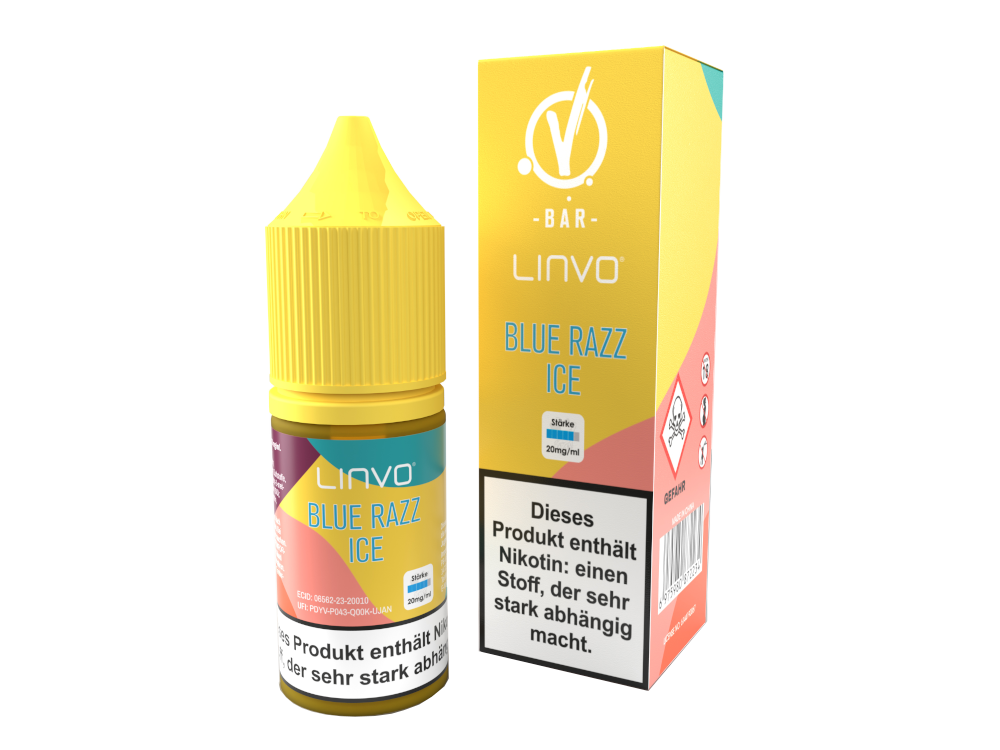 Linvo - Blue Razz Ice - Nikotinsalz Liquid 10ml 20 mg/ml