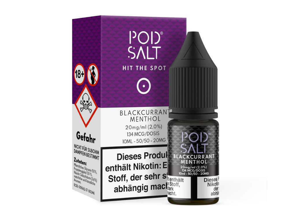 Pod Salt - Blackcurrant Menthol - Nikotinsalz Liquid 10ml