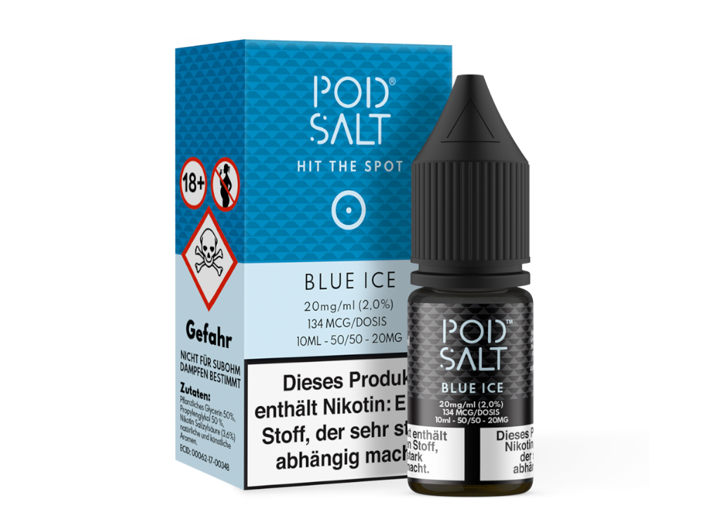 Pod Salt - Blue Ice - Nikotinsalz Liquid 10ml