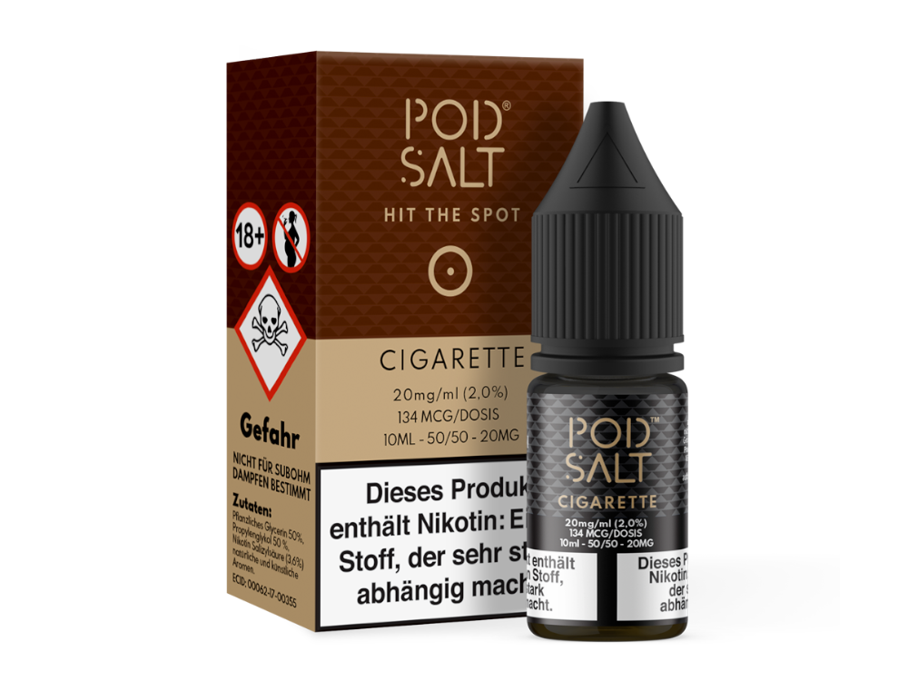 Pod Salt - Cigarette - E-Zigaretten Nikotinsalz Liquid 10ml