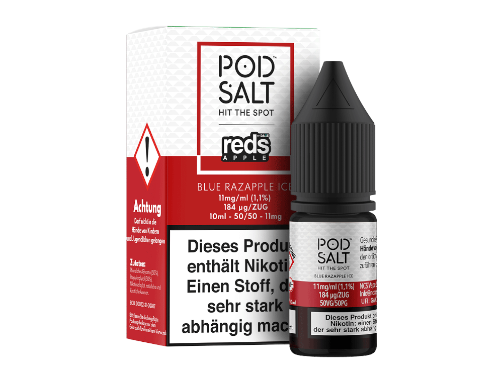 Pod Salt Fusion - Blue Razapple Ice - Nikotinsalz Liquid 10ml