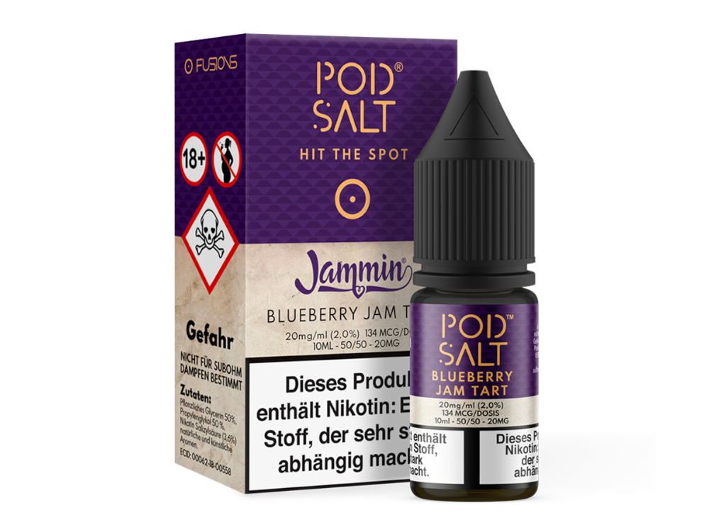 Pod Salt Fusion - Blueberry Jam Tart - Nikotinsalz Liquid 10ml