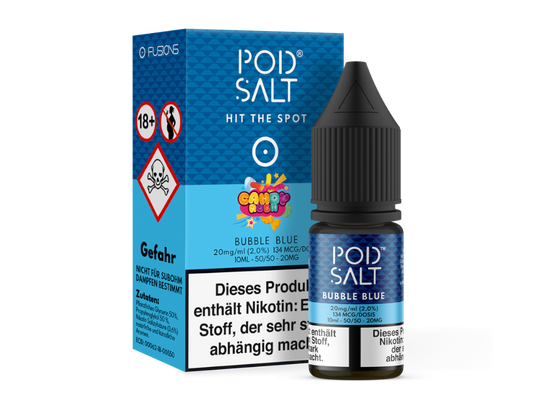 Pod Salt Fusion - Bubble Blue - Nikotinsalz Liquid 10ml