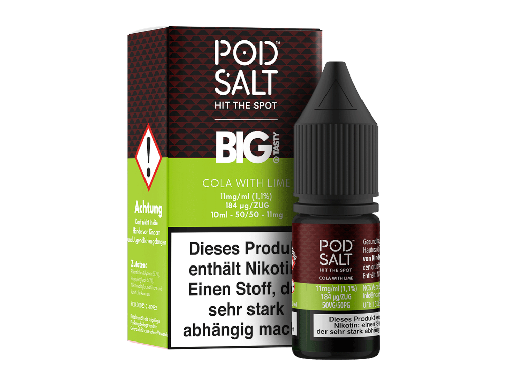 Pod Salt Fusion - Cola with Lime - Nikotinsalz Liquid 10ml