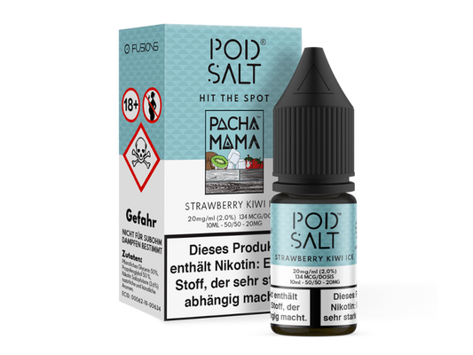 Pod Salt Fusion - Strawberry Kiwi Ice - Nikotinsalz Liquid 10ml